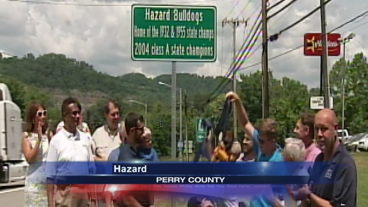 Sign unveiled to honor Hazard High School boy's basketball team YouTube