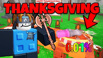 I Speedran THE NEW Thanksgiving Update in 99 Nights in The Forest! (OP CHESTS + ITEMS)
