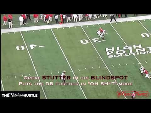 The Stutter Comeback (Route Detail) Leonte Carroo (WR - Rutgers/Miami Dolphins) #TeachTapes (2)