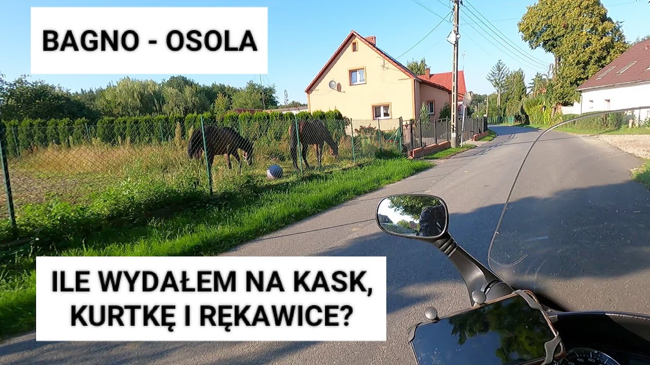 Przejazd z Bagna do Obornik Śląskich - Ile wydałem na kask, kurtkę i rękawice? cz.4 | #motovlog 10