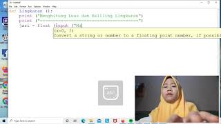 Tugas Alpro#Menghitung Keliling Dan Luas Lingkaran Dengan Fungsi DEF