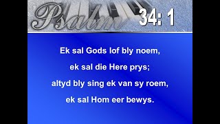 Psalm 34 - Ek sal Gods lof bly noem