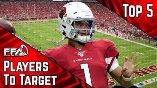 2020 Fantasy Football Advice - Top 5 Players We're EXCITED About