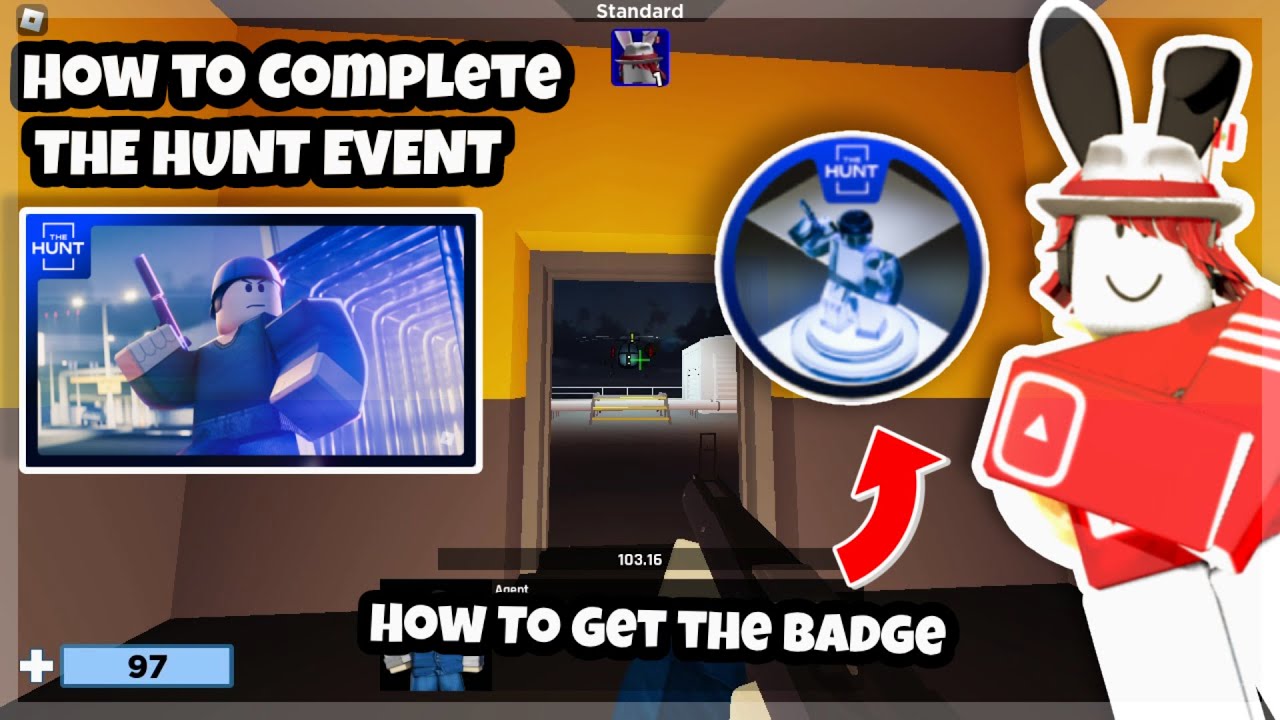How To BEAT THE HUNT GET THE BADGE Arsenal Roblox YouTube 