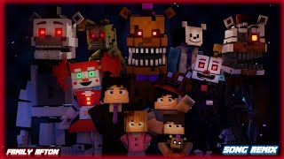 Afton Family | Minecraft FNaF Animated  Music Video (Remix by @APAngryPiggy )