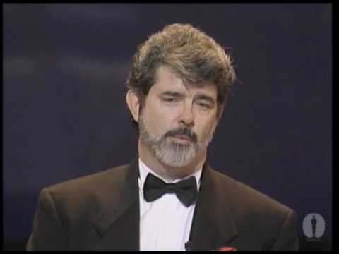 George Lucas receiving the Irving G. Thalberg Memorial Award