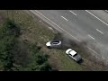 Police chase involving stolen car ends with crash on mass highway