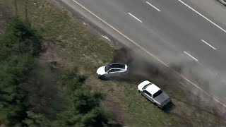 Police Chase Involving Stolen Car Ends With Crash On Mass Highway