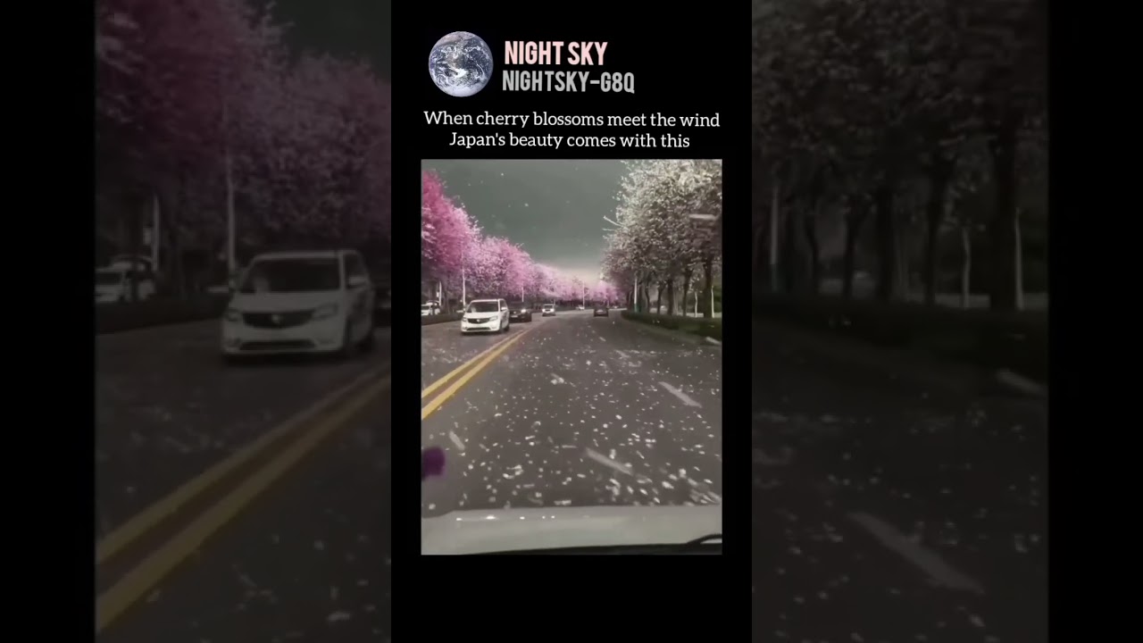 When cherry blossoms meet the wind Japan's beauty comes with this 
