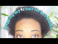 HOW I PREP MY HAIR FOR BOX BRAIDS !  | Type 4C