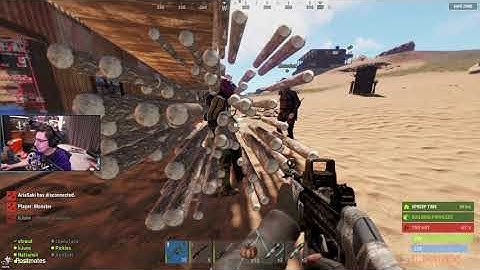 [OTV Rust "The Divide"] Hjune getting a whole lot of wood from Moistcr1tikal