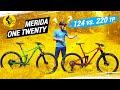 ТРЕЙЛОВЫЕ ДВУХПОДВЕСЫ MERIDA ONE TWENTY 124К vs 220К // В ЧЕМ РАЗНИЦА?