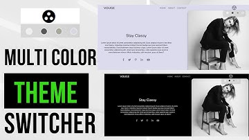 Multicolor Theme Switcher - HTML CSS and Javascript | Light / Dark Mode with Local Storage