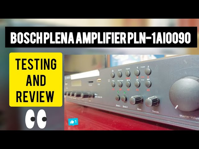 Bosch Amplifier PLN-1AIO090||TESTING&REVIEW||Bosch Amplifier Repair||Bosch Plena Amplifier Repair
