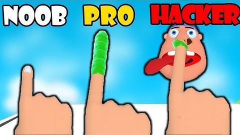 NOOB vs PRO vs HACKER - Finger Runner 3D | Gameplay Walkthrough (Android,iOS)