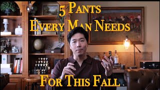 5 Pants Every Man Needs for This Fall/Winter 2025 #menspants #menswear #falloutfitideas #mensfashion