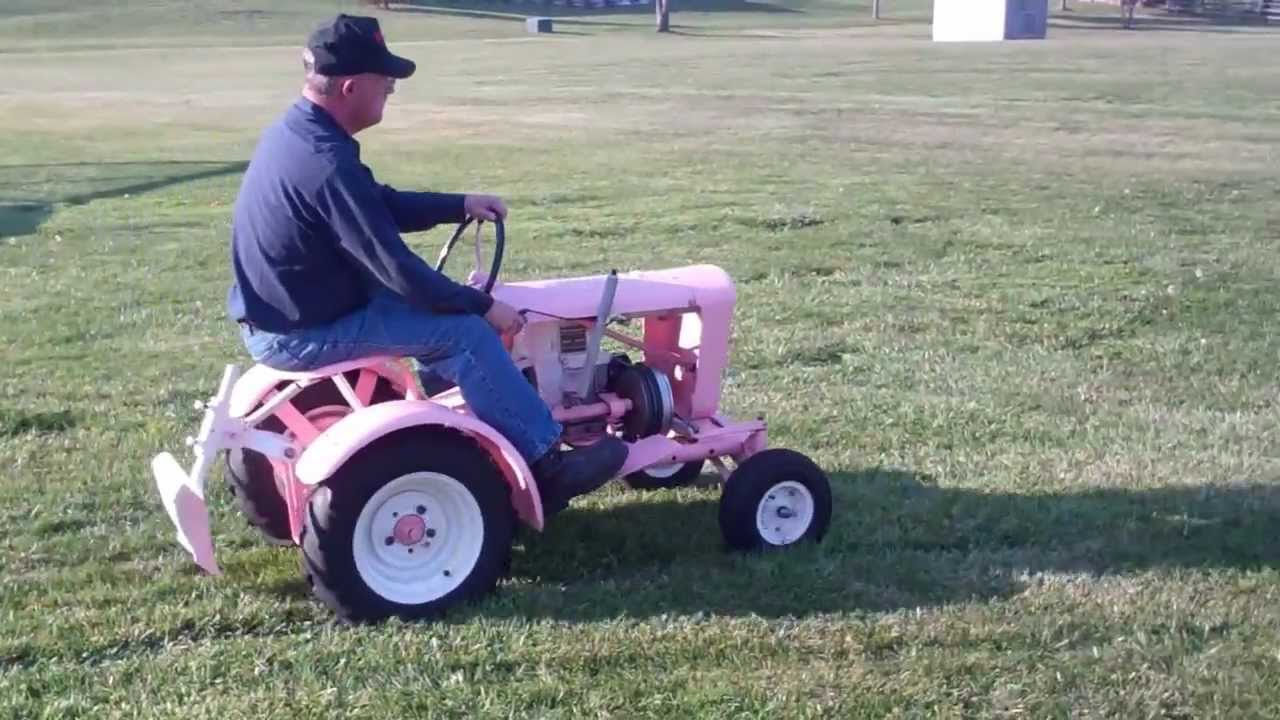 1959 Of 1960 Pink Panzer Antique Vintage Garden Tractor Youtube