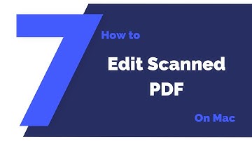How to Edit Scanned PDF on Mac | PDFelement 7