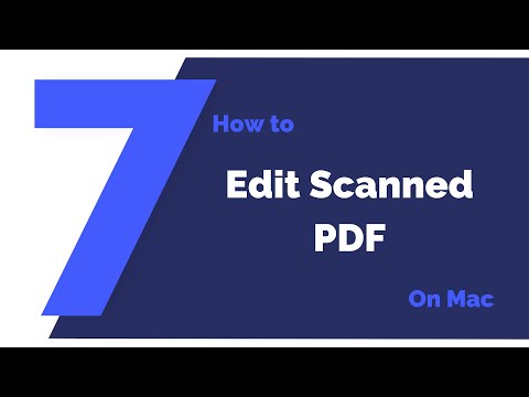 Video: Kaip redaguoti nuskaitytą PDF failą „Mac“?