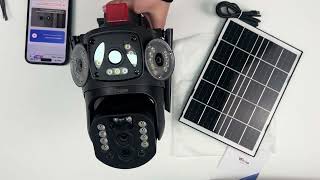 Configuration Solar-powered surveillance camera, 4G connection, model S9A, app control screenshot 5
