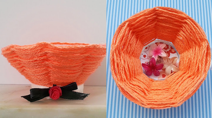 TUTORIAL: CESTINO con un BICCHIERE