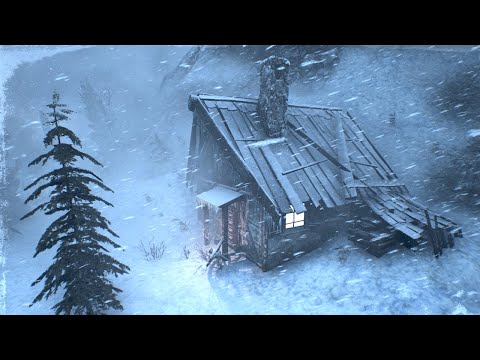 BRUTAL ALASKAN WINTER with EXTREME COLD and snow storm for sleeping. SEVERE WINTER WIND 2025