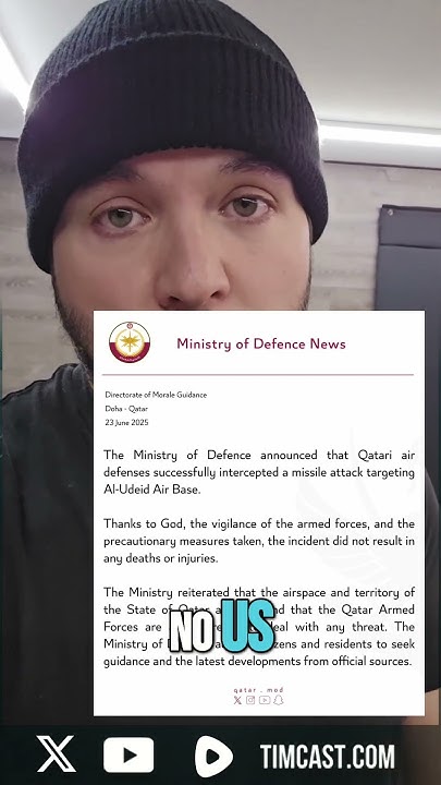 BREAKING: Iran ATTACKS U.S. Base In Qatar - YouTube
