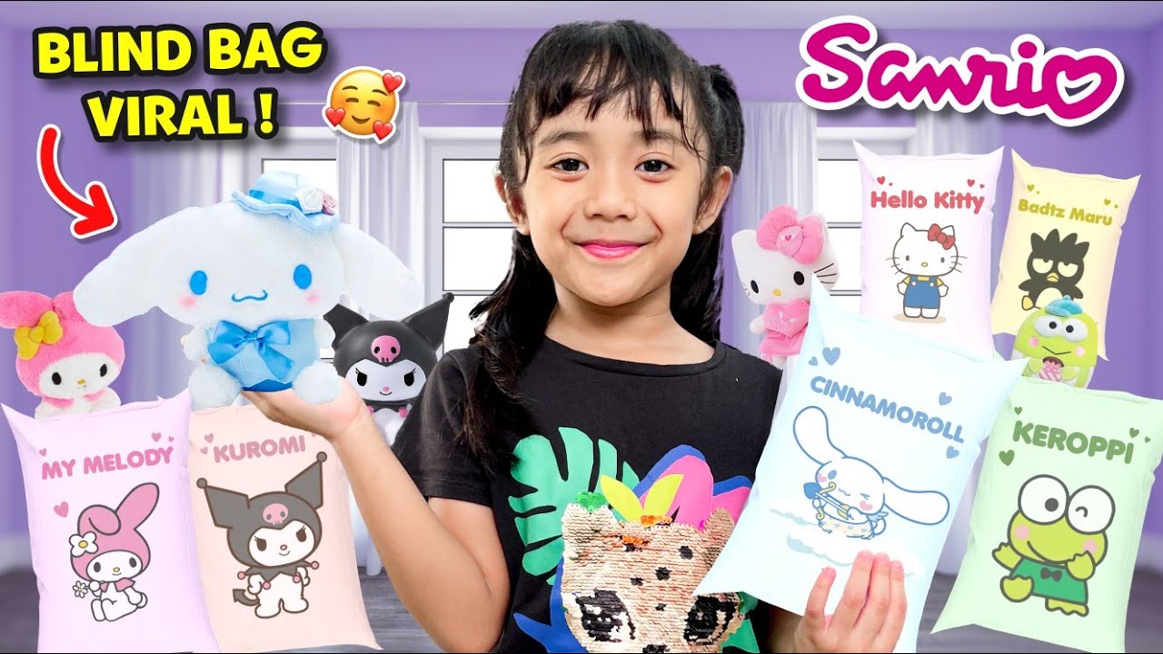 VLOG 1 JAM !! SAMANTHA BIKIN SQUISHY KERTAS BLIND BAG SERBA SANRIO CINNAMOROLL KUROMI 😍