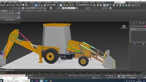 3dsMax Tutorials, Tutorial on 3D Modeling a JCB Construction Machine from Scratch in 3dsmax. Part 15