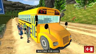 Offroad School Bus Driving Simulator 2019 - #Android Gameplay FHD screenshot 5
