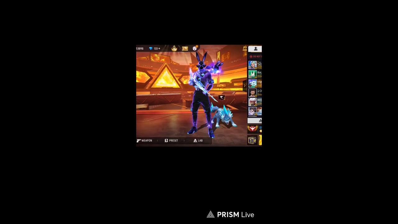 Live streaming of Dino ff