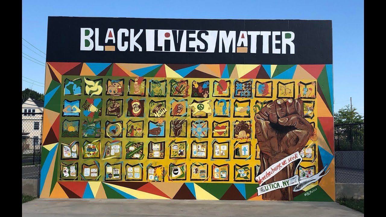 The Making of the Black Lives Matter Mural, Kemble Park in Utica, NY