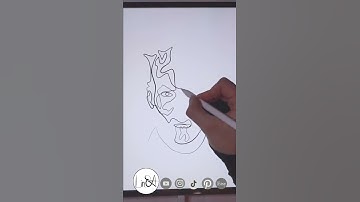 DARTH MAUL One Line Drawing on Procreate | STAR WARS ONE Line ART