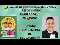RESOLVIENDO Simulador LEY GENERAL DE EDUCACIÓN Examen Admisión y Promoción Horizontal CEAA