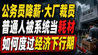 铁饭碗彻底生锈！公务员降薪、大厂裁员全面爆发，稳定神话崩塌，普通人被系统当耗材，这条唯一出路正在撕裂所有人的未来！
