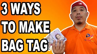 HOW TO MAKE BAG TAG | Back to School Business | The Printing Shock | Marlon Ubaldo