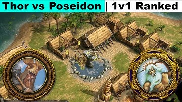 Thor vs Poseidon | 1v1 Ranked | AoM Retold