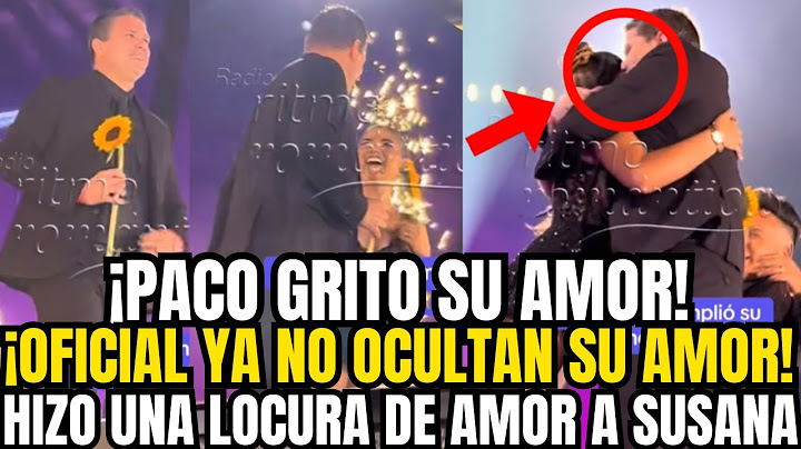 PACO BAZÁN SORPRENDE A SUSANA ALVARADO CON ROMÁNTICO MOMENTO EN PLENO CONCIERTO DE CORAZÓN SERRANO