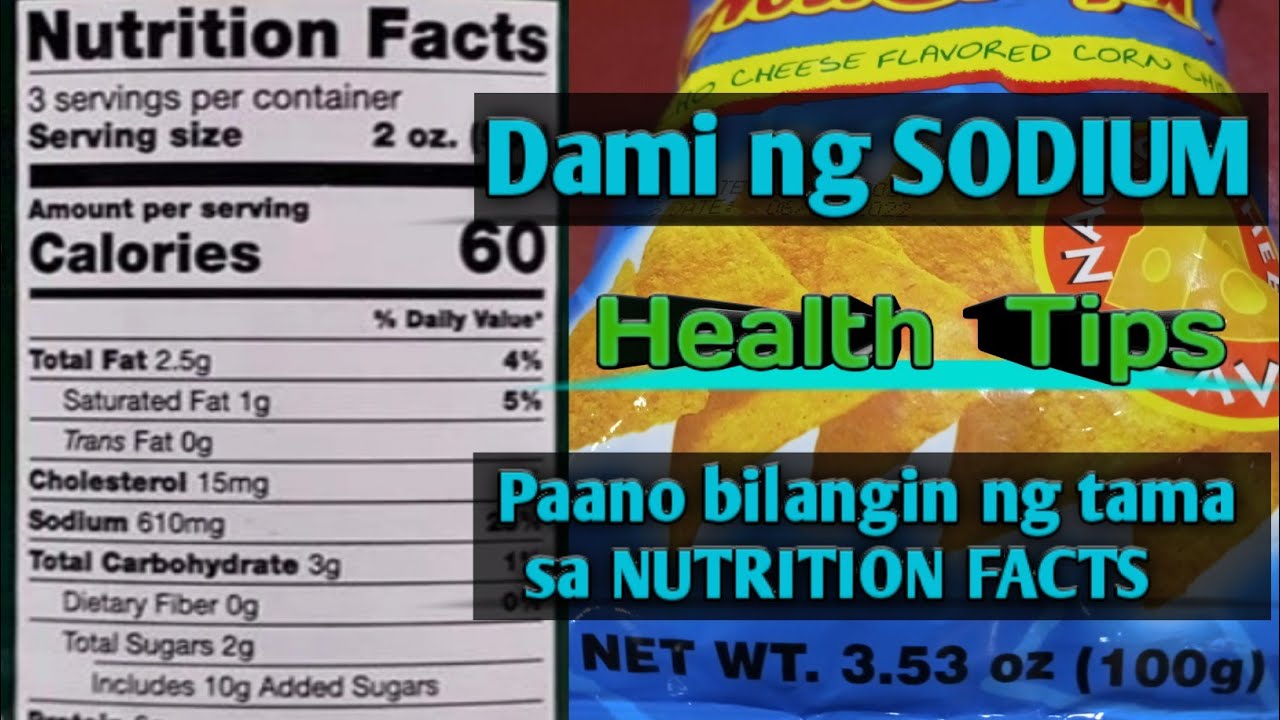 Is a lot of sodium good for our body? YouTube