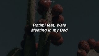 Rotimi - In My Bed (ft. Wale) (En Mi Cama) Lyrics (Traducida al Español)