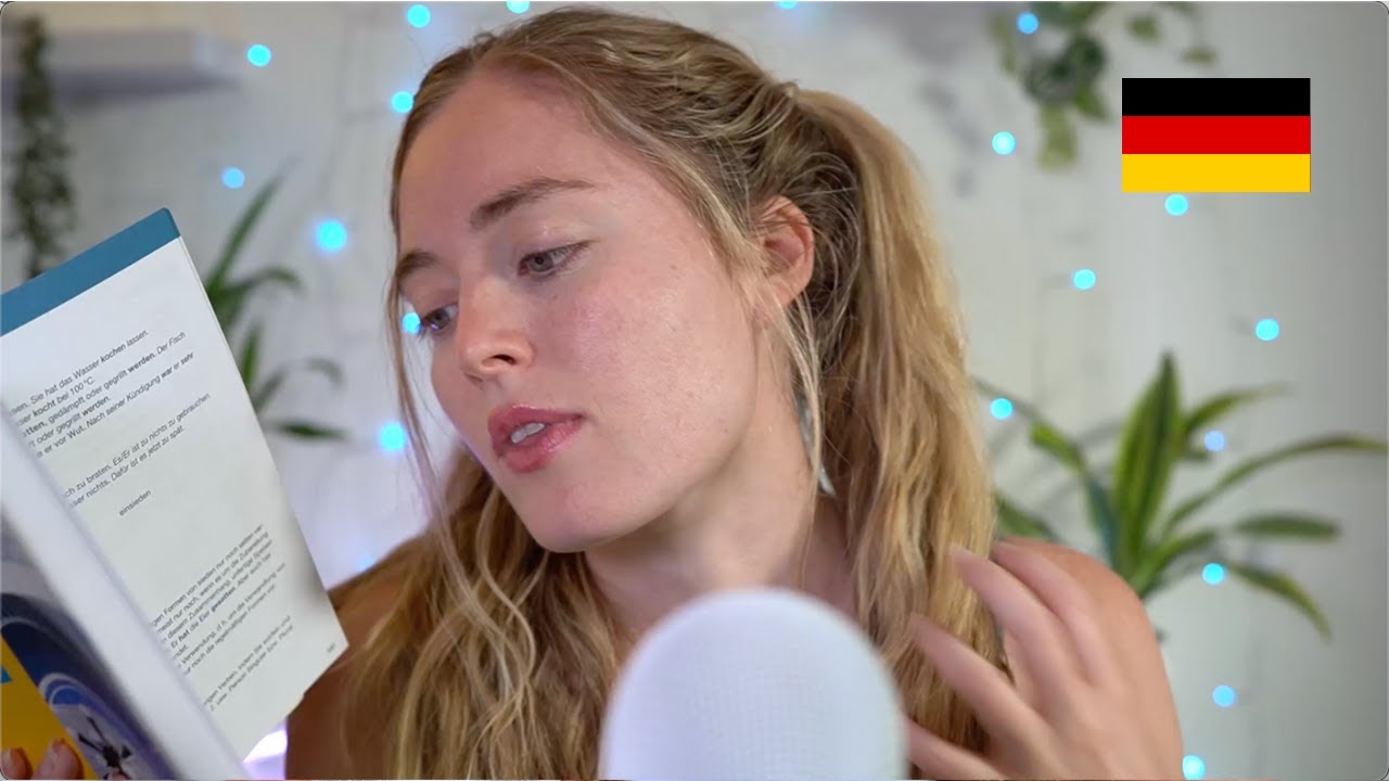ASMR Whispering You To Sleep 💤 Boring German Verb Conjugations (tapping, page turning, slow whisper)