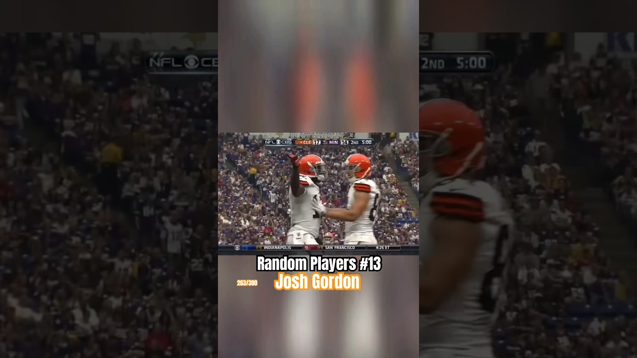 Random Players #13 - Josh Gordon - Drafted 2nd Round in the Supplemental Draft in 2012! 