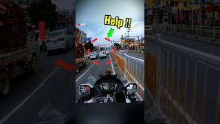 Ambulance Stuck in Traffic? This Biker Refused to Just Watch ♥️🚑 #police #cops #shorts
