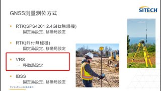 Siteworks GNSS測量機接続 VRS編