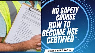 Details  No Safety Officer course / How To Become Safety Certified Full Guide Guide