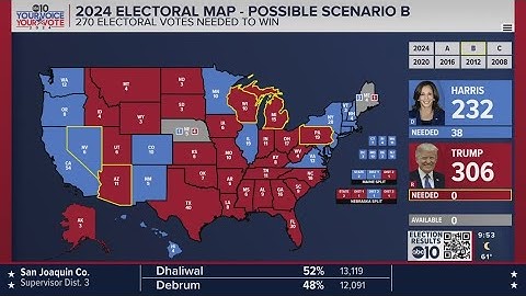 Presidential Election 2024: Electoral Map Latest — 9:30 p.m. Update