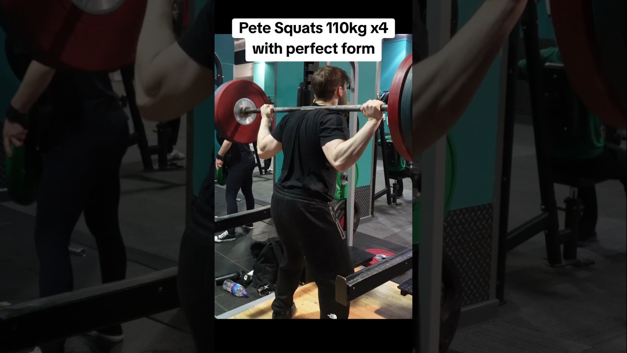 Pete aka the squat master gets down and dirty with 110kg 
