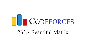 Codeforces :  263A Beautiful Matrix