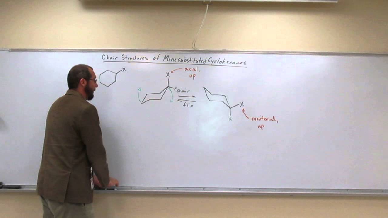Chair Structure of Monosubstituted Cyclohexane Lecture 016