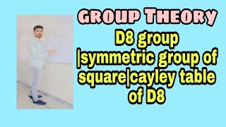 Dihedral group D8 |Cayley table for D8 | Symmetric group of Square |Group Theory